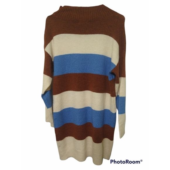 Altar'd State Women's Striped Mock Collar Sweater Dress Size S - Picture 11 of 11